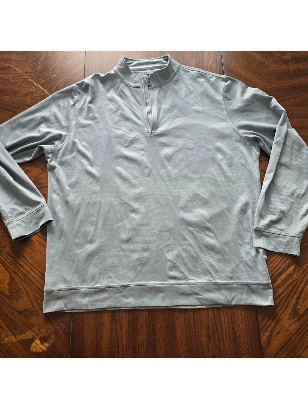 Kirkland Signature Gray Long Sleeve Henley Top